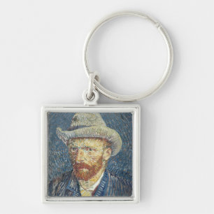 Vincent van Gogh   Self Portrait with Felt Hat Key Ring