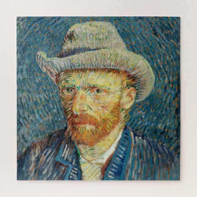 Vincent Van Gogh Self Portrait with Grey Felt Hat Jigsaw Puzzle (Vertical)