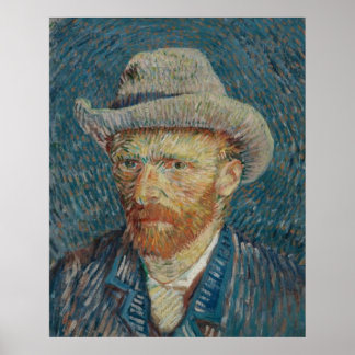  Vincent van Gogh Self-Portrait with Grey Felt Hat Poster