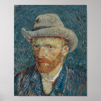  Vincent van Gogh Self-Portrait with Grey Felt Hat Poster