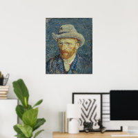 Vincent van Gogh Self Portrait with Grey Felt Hat