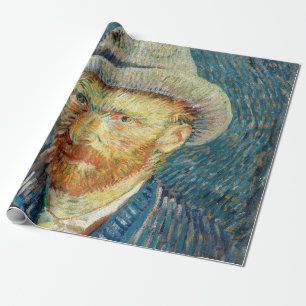 Vincent Van Gogh Self Portrait with Grey Felt Hat Wrapping Paper