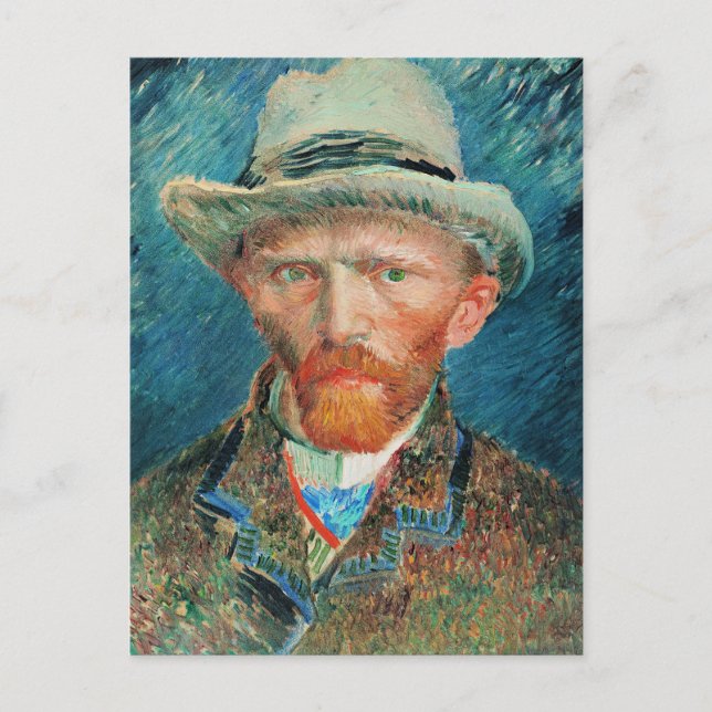 Vincent van Gogh, Self-Portrait with Hat Postcard (Front)