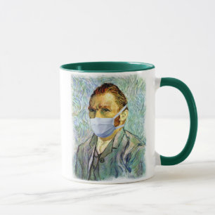Vincent Van Gogh Self Portrait With Mask Spoof Mug