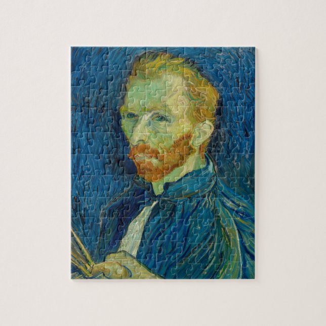 Vincent Van Gogh Self Portrait with Palette Art Jigsaw Puzzle (Vertical)