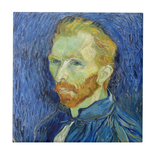 Vincent van Gogh - Self Portrait with Palette Ceramic Tile (Front)