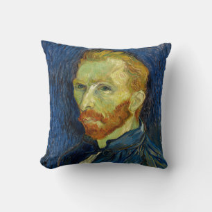 Vincent Van Gogh Self Portrait With Palette Cushion