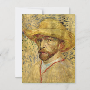 Vincent van Gogh Self Portrait with Straw Hat