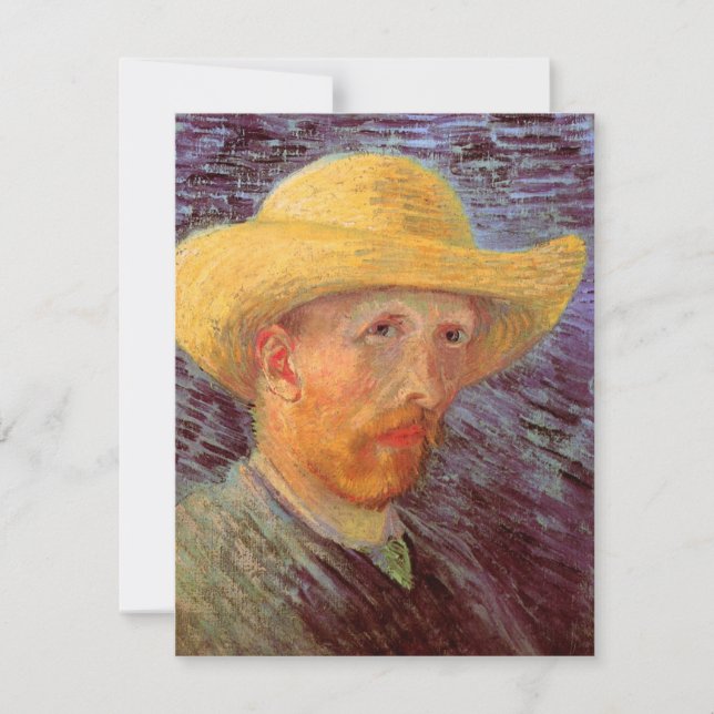 Vincent van Gogh Self Portrait with Straw Hat (Front)