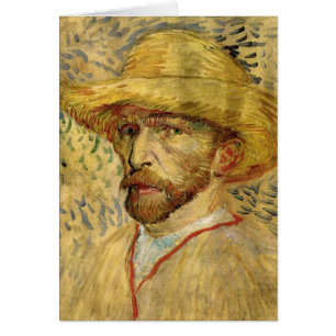 Vincent van Gogh Self Portrait with Straw Hat