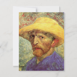 Vincent van Gogh Self Portrait with Straw Hat