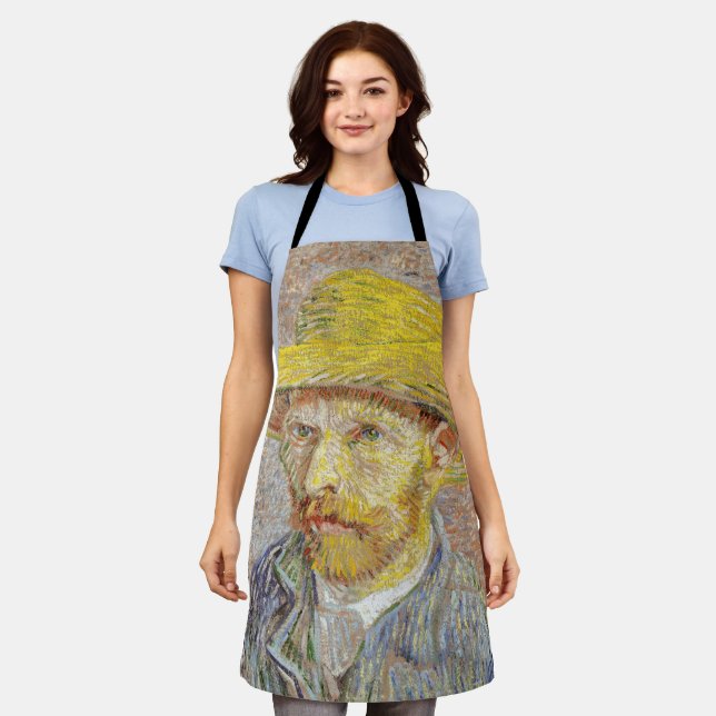 Vincent van Gogh - Self-portrait with Straw Hat Apron (Worn)