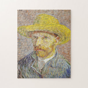 Vincent van Gogh - Self-portrait with Straw Hat Jigsaw Puzzle
