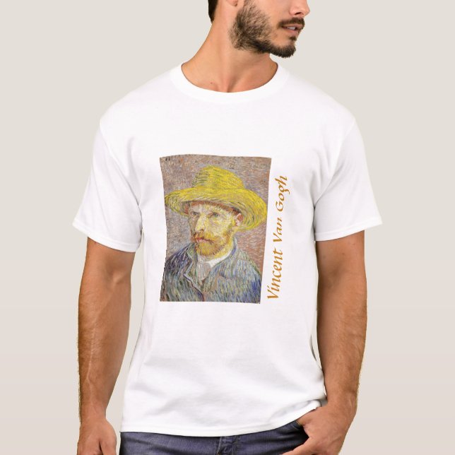 Vincent van Gogh - Self-portrait with Straw Hat T-Shirt (Front)