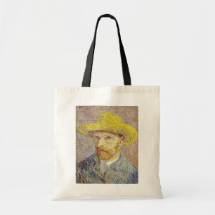 Vincent van Gogh - Self-portrait with Straw Hat Tote Bag