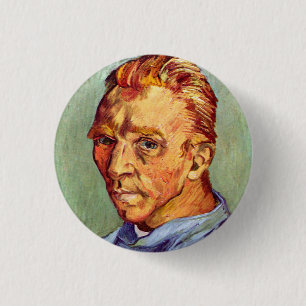 Vincent Van Gogh Self Portrait without Beard Art 3 Cm Round Badge