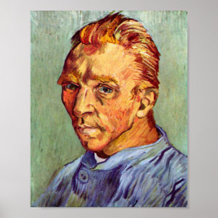 Vincent Van Gogh Self Portrait without Beard Art Poster