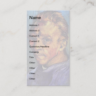 Vincent Van Gogh - Self Portrait Without Beard Business Card