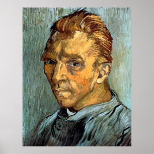 VINCENT VAN GOGH - Self portrait without beard Poster
