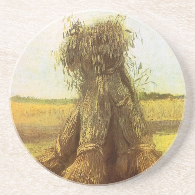 Vincent van Gogh - Sheaves of Wheat Coaster (Front)