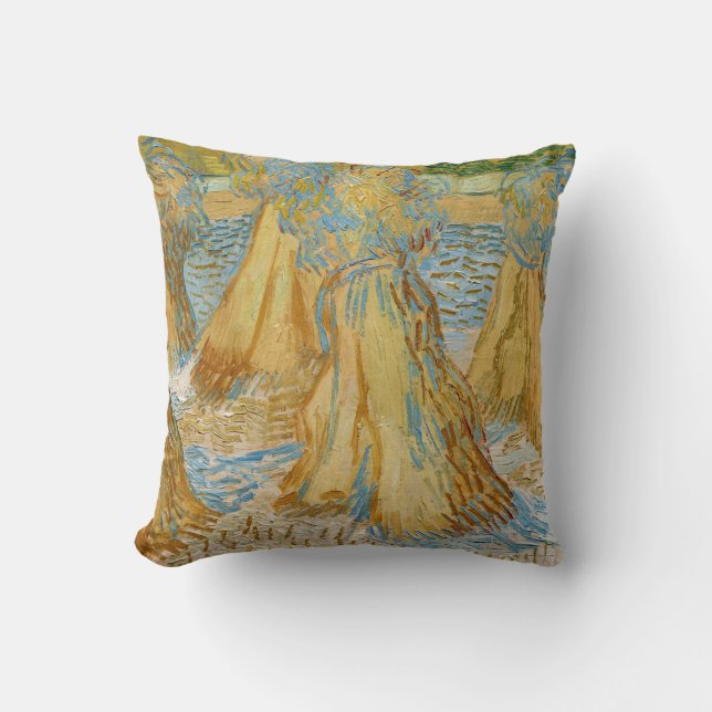 Vincent van Gogh - Sheaves of Wheat Cushion (Front)