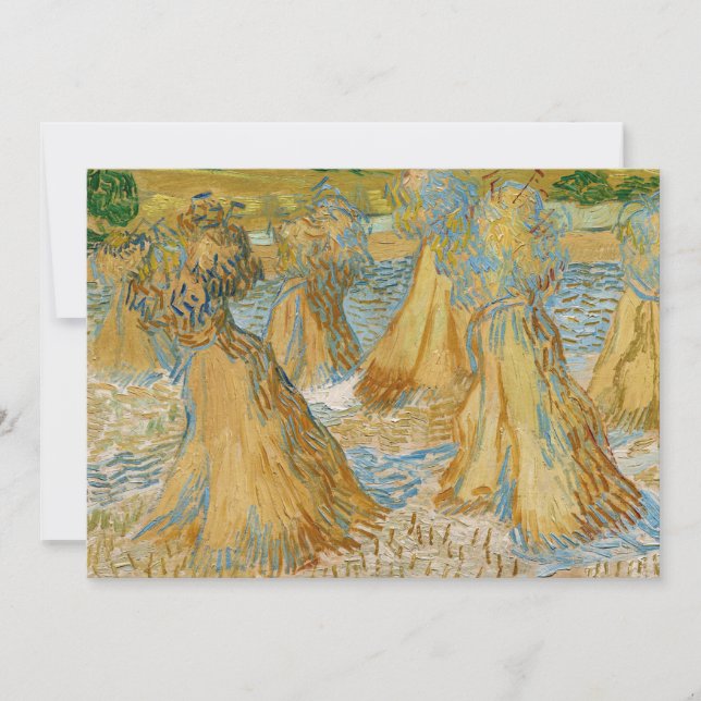 Vincent van Gogh - Sheaves of Wheat Invitation (Front)