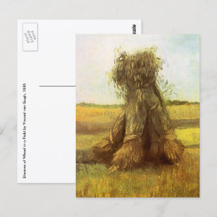 Vincent van Gogh - Sheaves of Wheat Postcard
