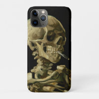 Vincent Van Gogh Skeleton with a Burning Cigarette