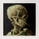 Vincent Van Gogh Skeleton with a Burning Cigarette Jigsaw Puzzle<br><div class="desc">Vincent Van Gogh Skeleton with a Burning Cigarette Vintage Fine Art Jigsaw Puzzle.</div>