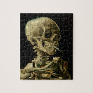 Vincent Van Gogh Skeleton with a Burning Cigarette Jigsaw Puzzle