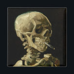 Vincent Van Gogh Skeleton with a Burning Cigarette Magnet<br><div class="desc">Vincent Van Gogh Skeleton with a Burning Cigarette Vintage Fine Art Magnet</div>