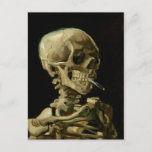 Vincent Van Gogh Skeleton with a Burning Cigarette Postcard<br><div class="desc">Vincent Van Gogh Skeleton with a Burning Cigarette Vintage Fine Art Postcard</div>