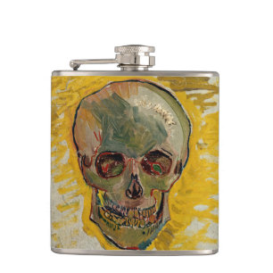 Vincent van Gogh - Skull 1887 #2 Hip Flask