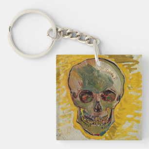 Vincent van Gogh - Skull 1887 #2 Key Ring