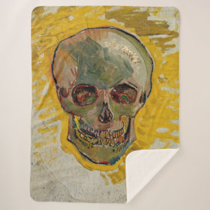Vincent van Gogh - Skull 1887 #2 Sherpa Blanket