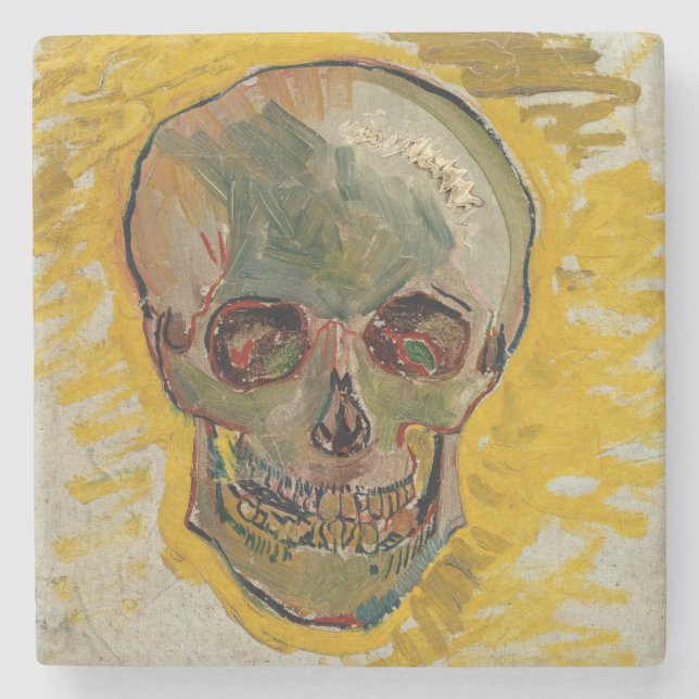 Vincent van Gogh - Skull 1887 #2 Stone Coaster (Front)