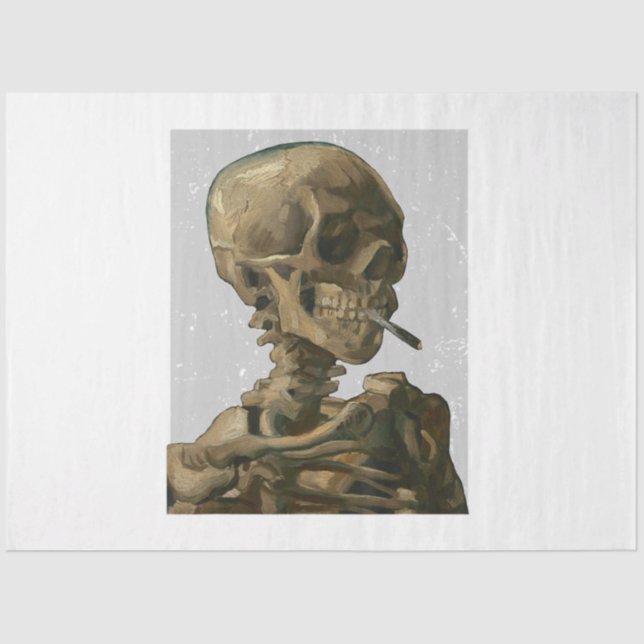 Vincent Van Gogh Skull Halloween-Van Gogh Head Of Tissue Paper (Front)