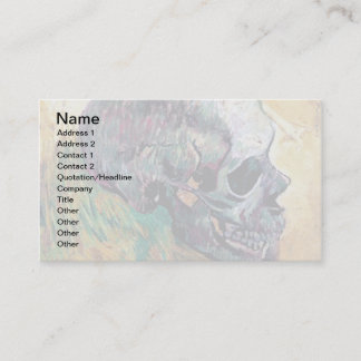 Vincent Van Gogh - Skull In Profile - Fine Art Business Card