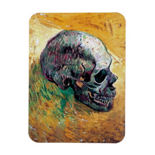 Vincent Van Gogh - Skull In Profile - Fine Art Magnet