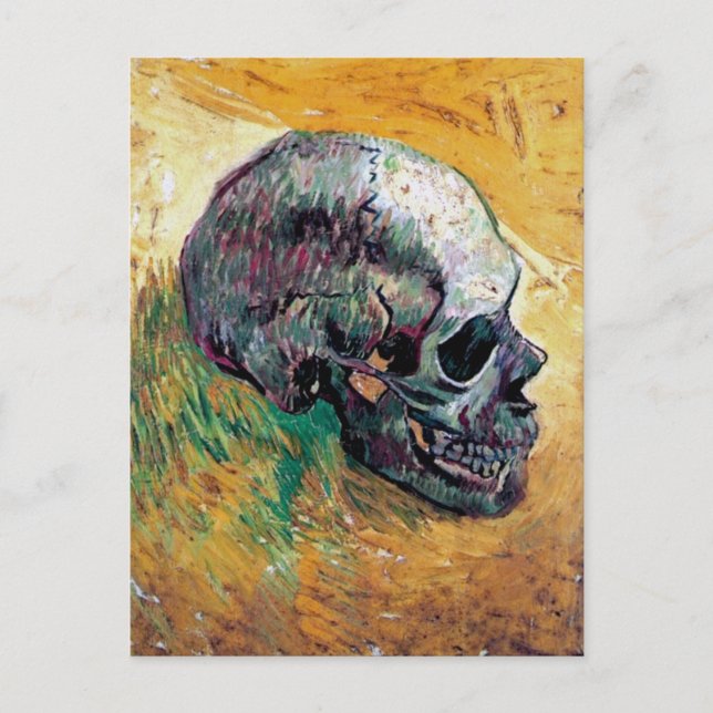Vincent Van Gogh - Skull In Profile - Fine Art Postcard (Front)