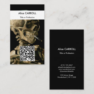 Vincent van Gogh - Skull - QR Code Business Card