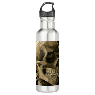 Vincent van Gogh - Skull with Burning Cigarette 710 Ml Water Bottle
