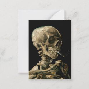 Vincent van Gogh - Skull with Burning Cigarette Card