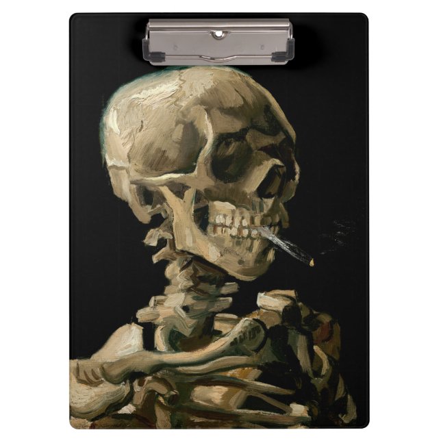 Vincent van Gogh - Skull with Burning Cigarette Clipboard (Front)