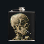 Vincent van Gogh - Skull with Burning Cigarette Hip Flask<br><div class="desc">Head of a Skeleton with a Burning Cigarette / Skull with Burning Cigarette / Crane de squelette fumant une cigarette - Vincent van Gogh,  1885</div>