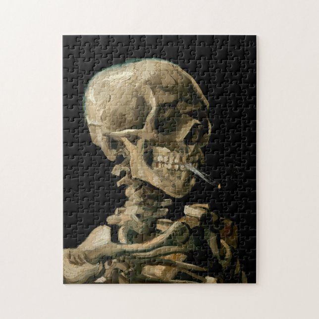 Vincent van Gogh - Skull with Burning Cigarette Jigsaw Puzzle (Vertical)