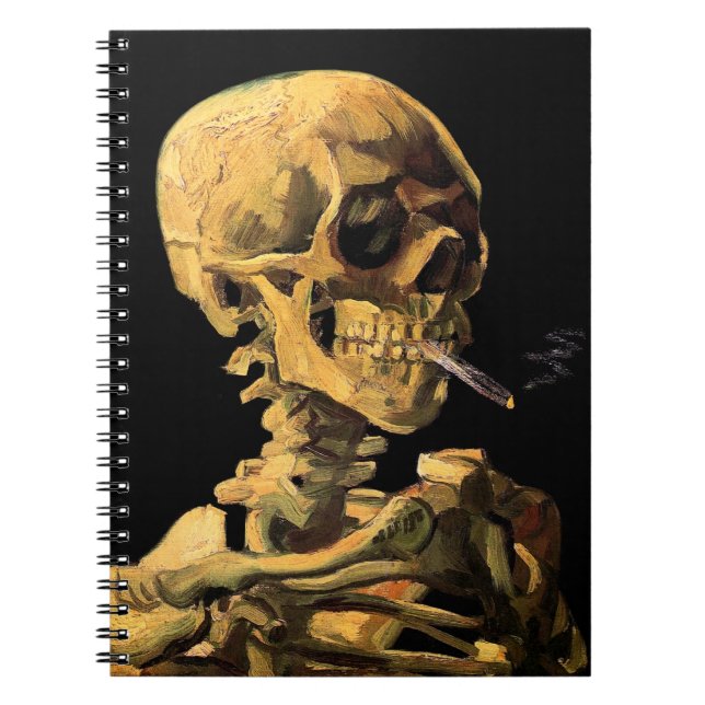 Vincent Van Gogh - Skull With Burning Cigarette Notebook (Front)