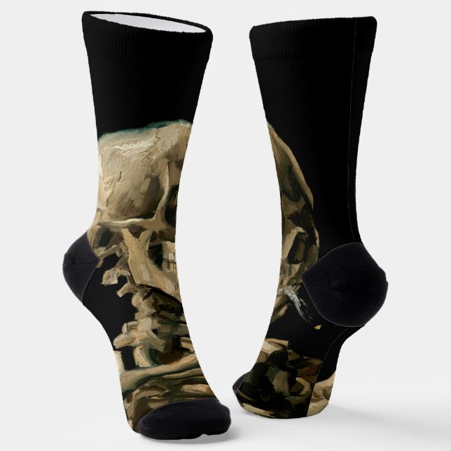 Vincent van Gogh - Skull with Burning Cigarette Socks (Angled)