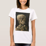 Vincent Van Gogh - Skull with Burning Cigarette T-Shirt<br><div class="desc">Vincent Van Gogh - Skull with Burning Cigarette</div>