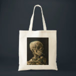 Vincent Van Gogh - Skull with Burning Cigarette Tote Bag<br><div class="desc">Vincent Van Gogh - Skull with Burning Cigarette</div>